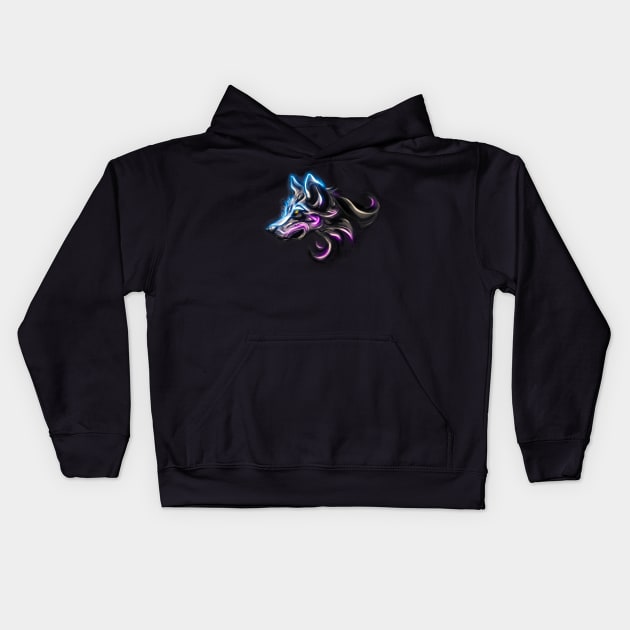 Twilight Wolf Kids Hoodie by Jarrodjvandenberg